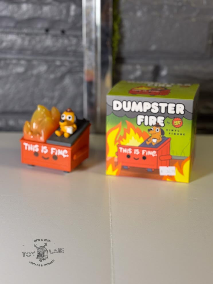 Dumpster Fire Vinyl Figure by 100% Soft