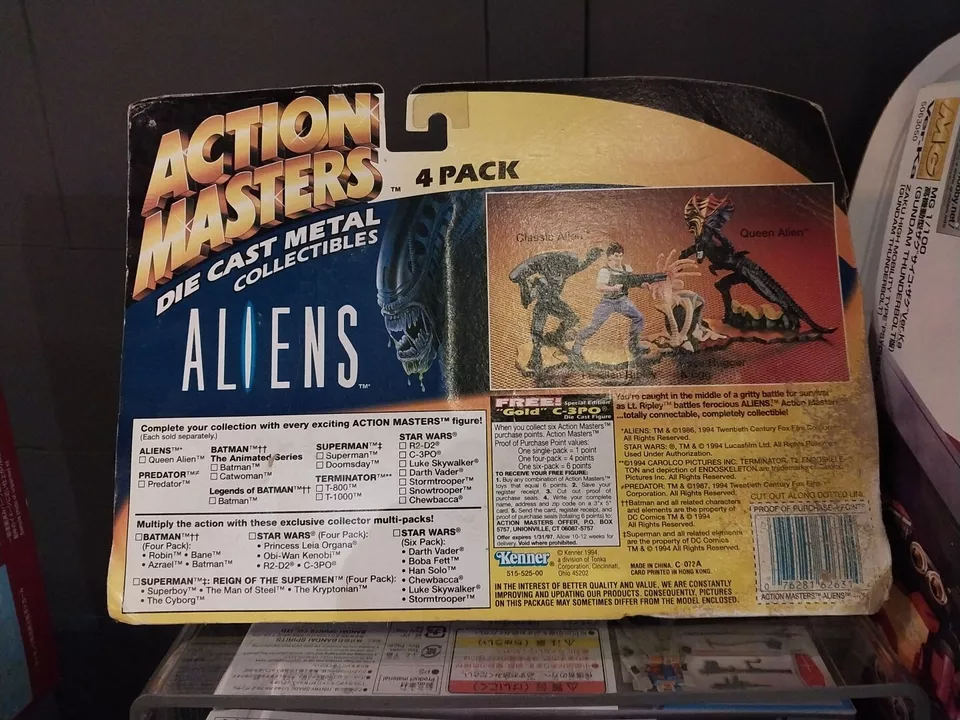 Action Masters Aliens Die Cast Metal Collectibles 4 Pack 1994 Kenner Sealed