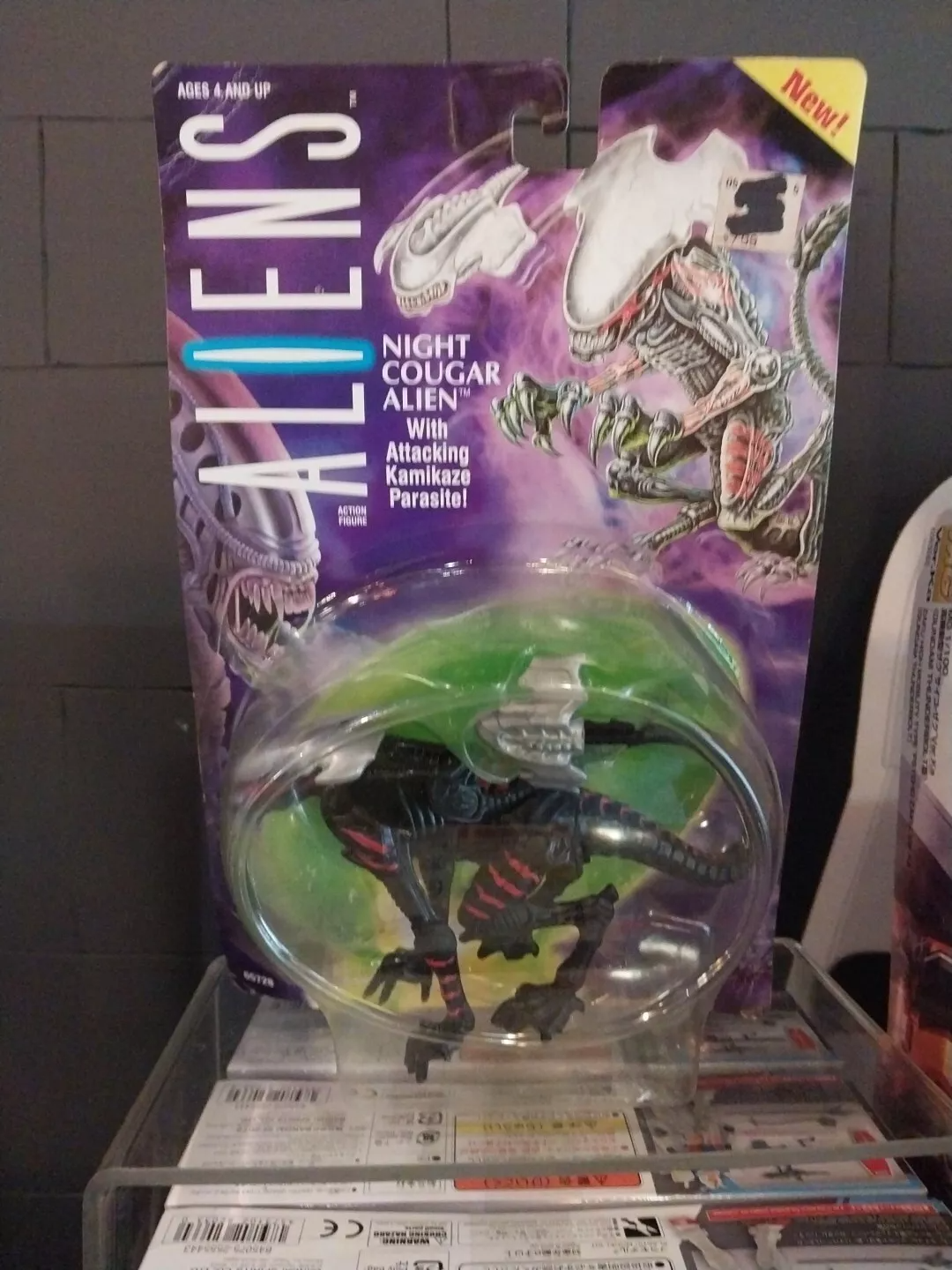 Aliens Night Cougar Alien Action Figure Kenner 1994 Xenomorph Toy New Sealed