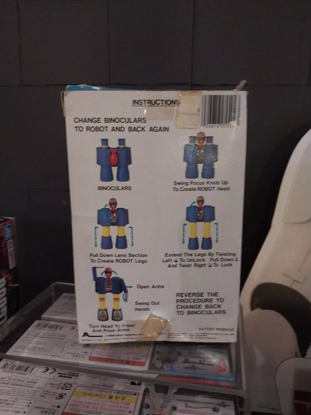 1985 Arco Gobots Go Bots Binoculars Robot Action Figure In Box