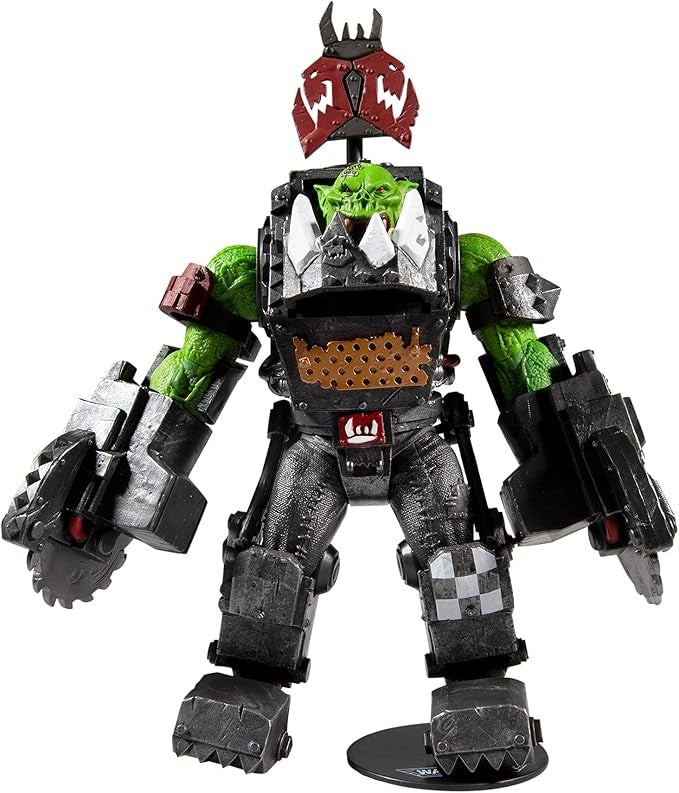 Games Workshop: Warhammer 40K Ork Meganob with Buzzsaw & Base Megafig 7" Action Figure