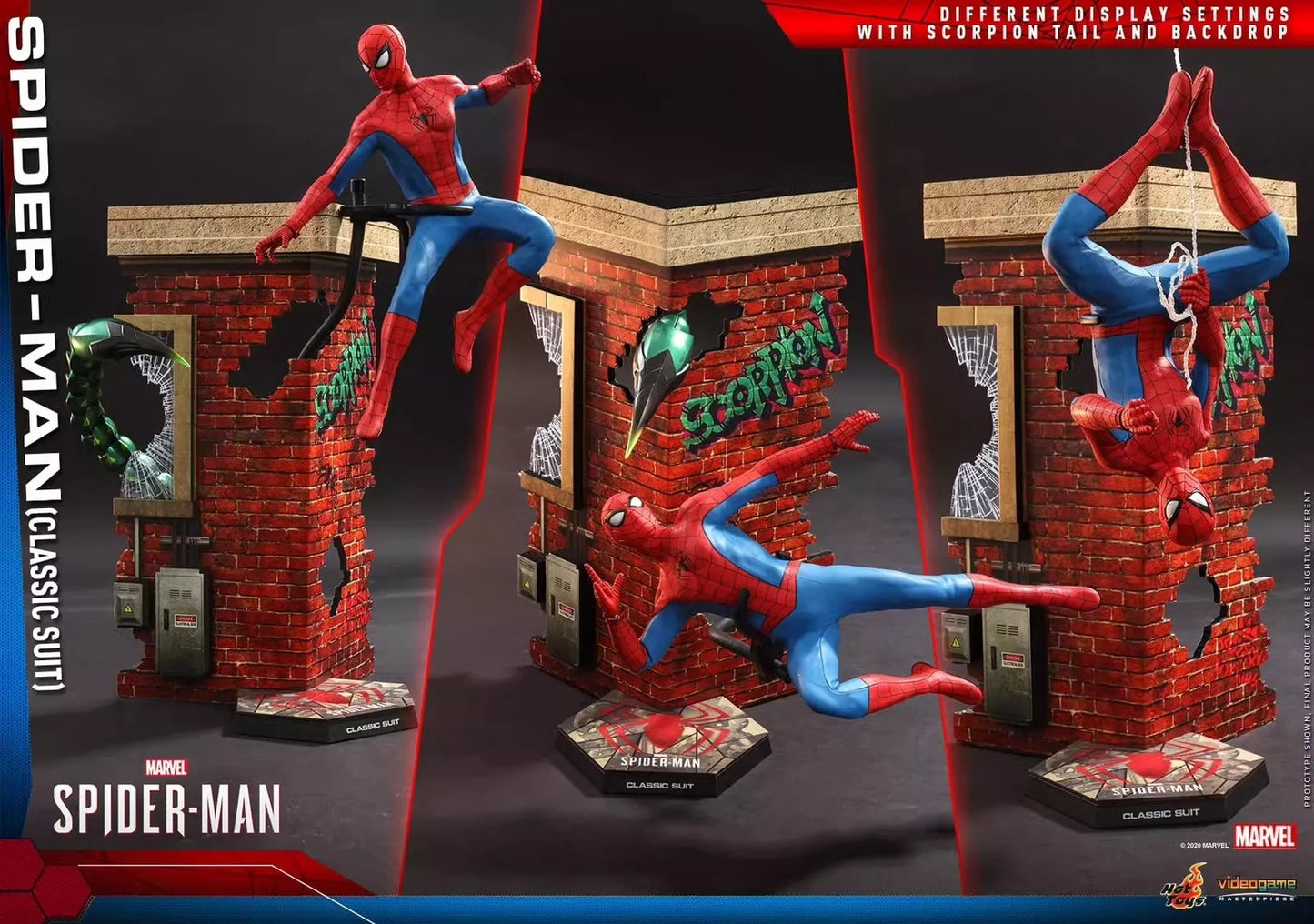 Hot Toys Marvel Spider-Man Classic Suit VGM048 1/6th Scale Collectable Figure