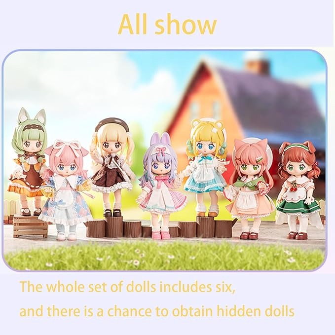BJD Dolls Dream Town Series Blind Box Ball Jointed Doll Collectable Action Figure Posable Dress Up Doll