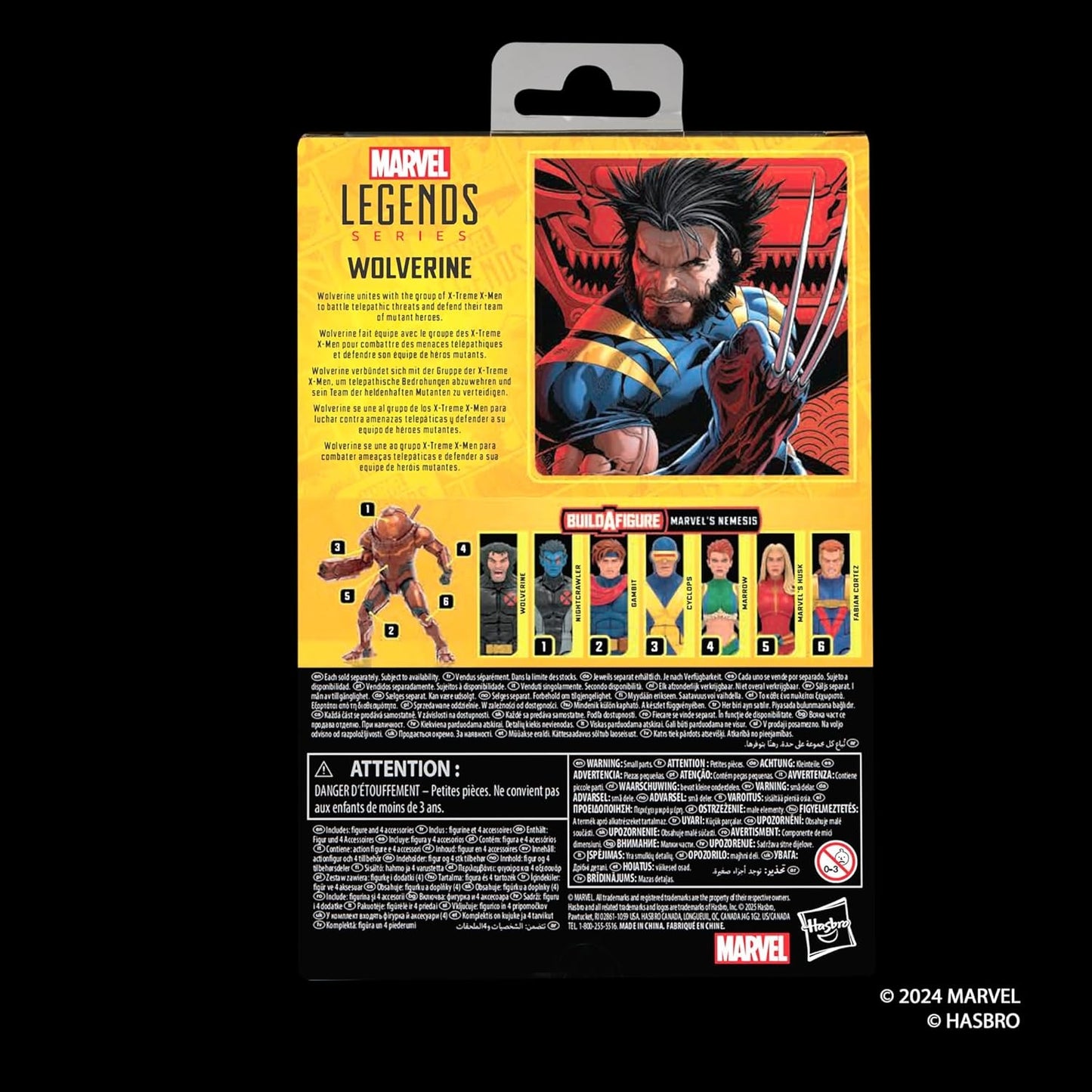 Hasbro Marvel Legends Series Wolverine X-Men 6" Action Figure