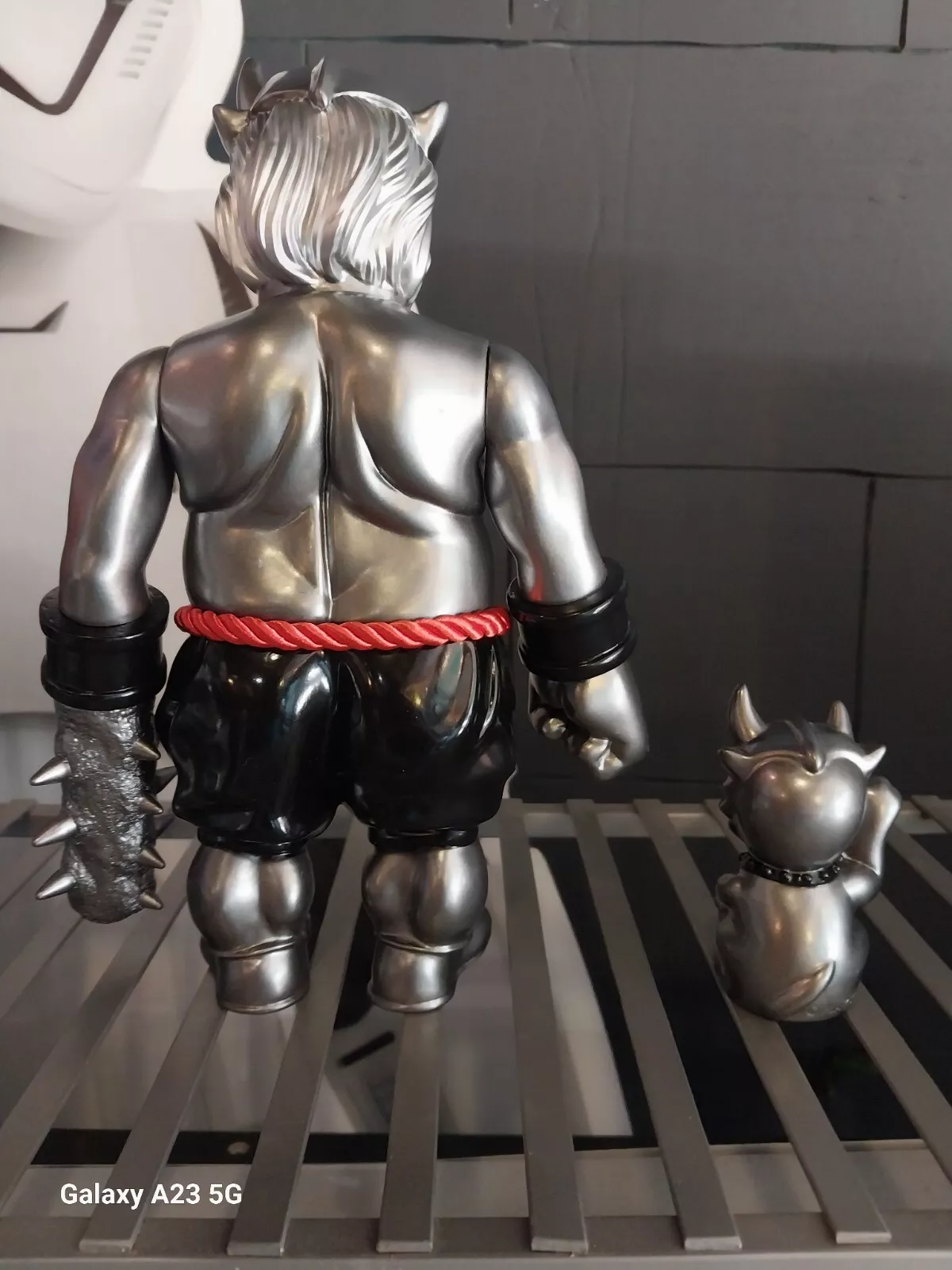 Play Studio 9" Oni Sofubi Figure Silver