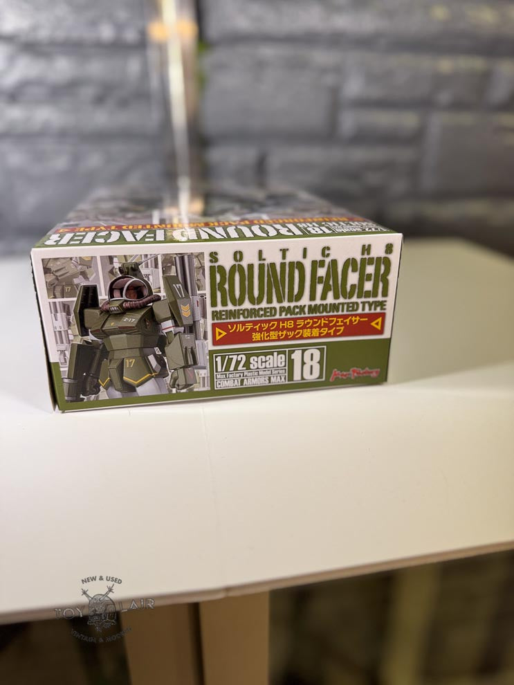 MAX Factory Fang of the Sun Dougram SOLTIC H8 ROUNDFACER 18 Reinforced Pack Mounted Type 1/72 Scale Model Kit