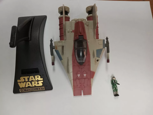 A-Wing Red Starfighter Star Wars Action Fleet Micro Machines Galoob 1995
