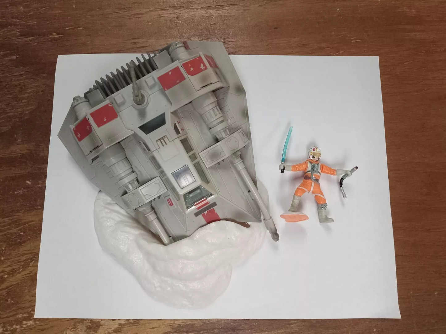 Star Wars 2006 Snowspeeder Hasbro Action Fleet Complete Loose
