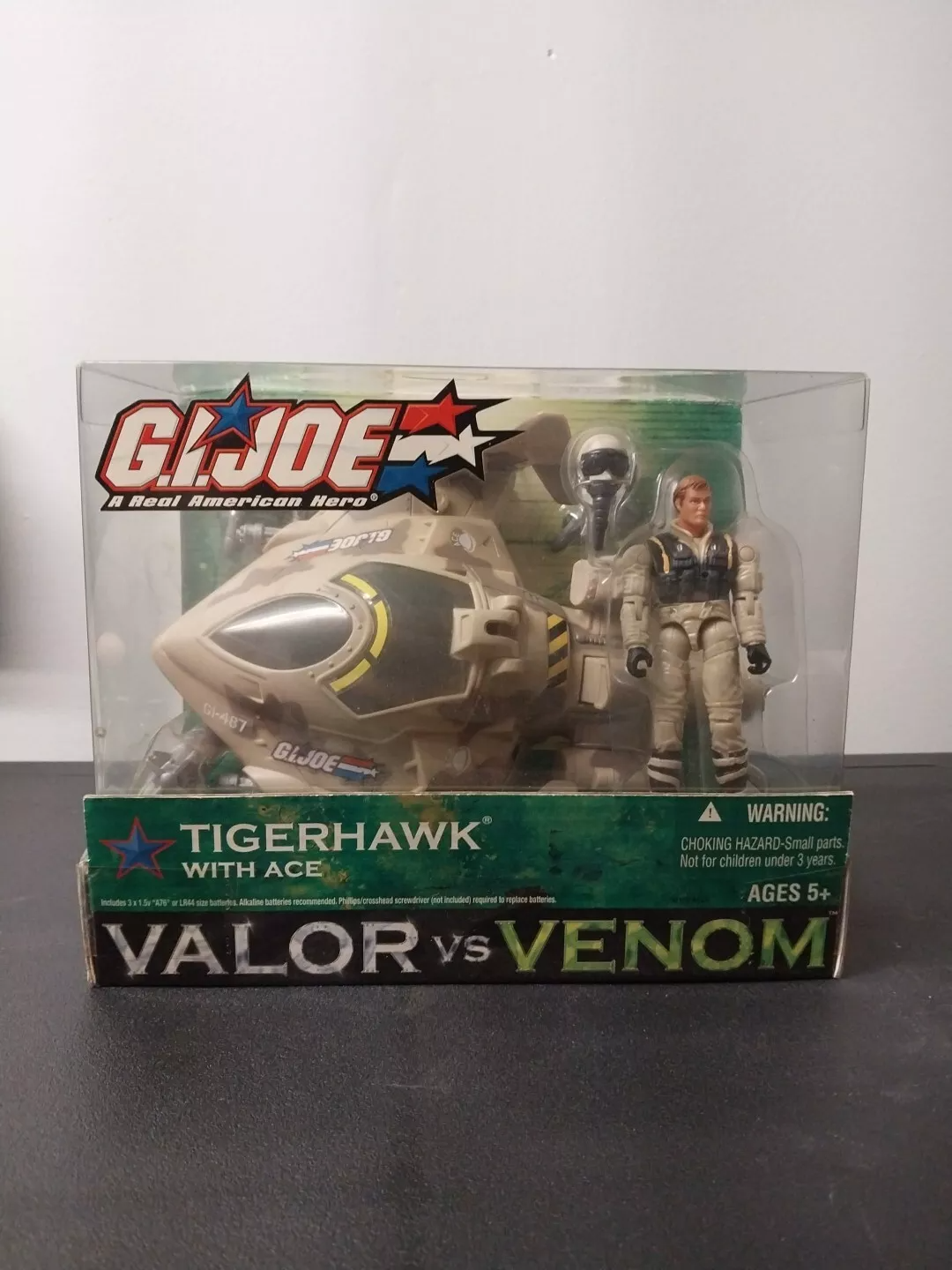 Hasbro GI Joe Valor vs Venom ARAH Tigerhawk w/Ace Tan version Figure 2004 MISB