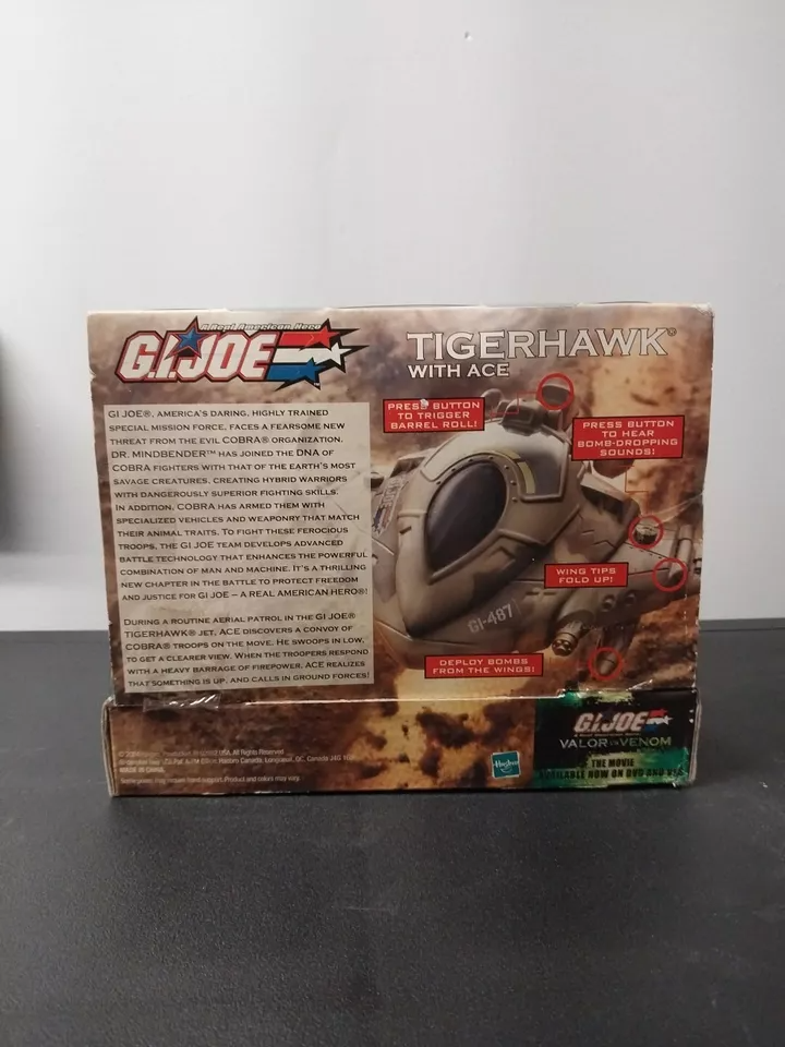 Hasbro GI Joe Valor vs Venom ARAH Tigerhawk w/Ace Tan version Figure 2004 MISB