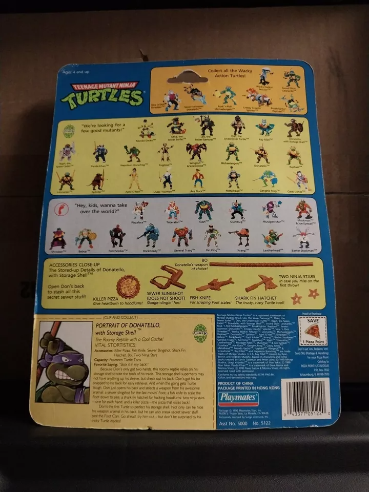 Playmates Toys TMNT Classic Storage Shell Donatello 5 in Action Figure - 81032