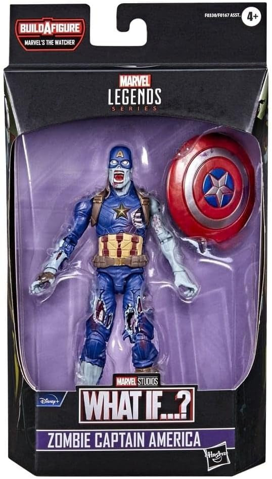 Hasbro Marvel Legends What if...? Zombie Captain America 6" Action Figure