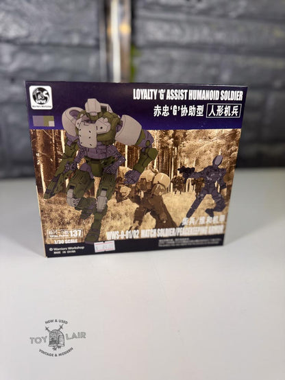 Warriors Workshop Loyalty 'G' Assist Humanoid Soldier WWS-0-01/02 Match Soldier/Peacekeeping Armor 1/30 Scale Model