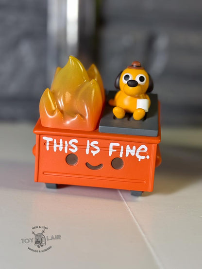 Dumpster Fire Vinyl Figure by 100% Soft
