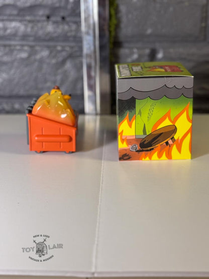 Dumpster Fire Vinyl Figure by 100% Soft