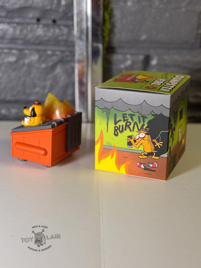 Dumpster Fire Vinyl Figure by 100% Soft