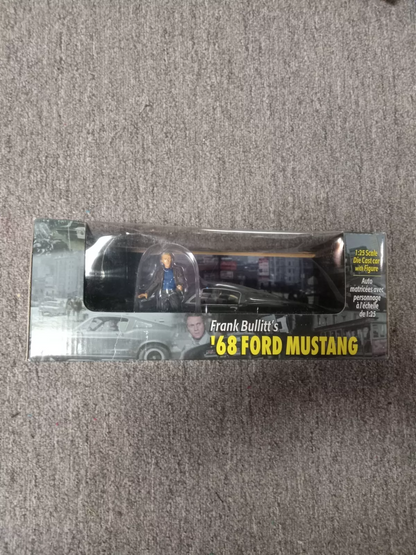 Revell Steve Mcqueen Bullitt Diecast 68 Ford Mustang And Figure 1:25 Scale