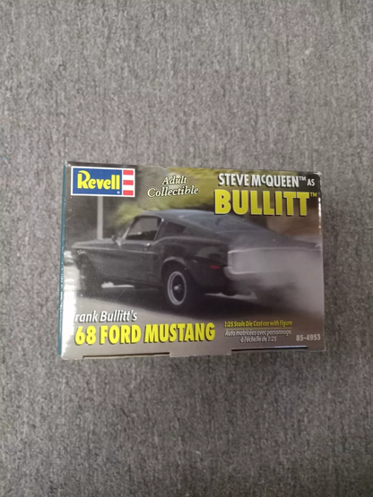Revell Steve Mcqueen Bullitt Diecast 68 Ford Mustang And Figure 1:25 Scale