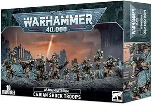 Games Workshop Warhammer 40K Astra Militarium Cadian Shock Troops 10 Miniatures