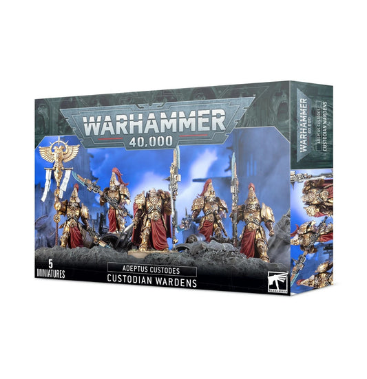 Games Workshop Warhammer 40K Adeptus Custodes Custodian Wardens 5 Miniatures