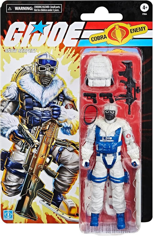 Hasbro G.I. Joe Snow Serpent Cobra Enemy Retro Cardback 6" Action Figure