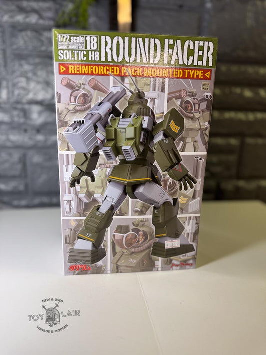 MAX Factory Fang of the Sun Dougram SOLTIC H8 ROUNDFACER 18 Reinforced Pack Mounted Type 1/72 Scale Model Kit
