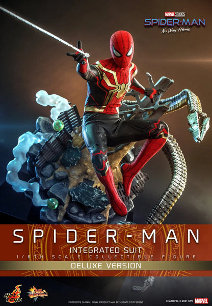 Hot Toys Marvel Spider-Man Integrated Suit No Way Home Deluxe Version MMS624 1/6 Scale Collectable Figure