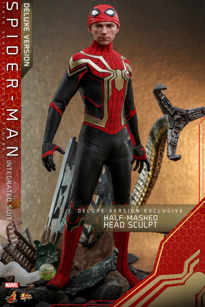 Hot Toys Marvel Spider-Man Integrated Suit No Way Home Deluxe Version MMS624 1/6 Scale Collectable Figure
