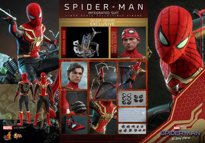 Hot Toys Marvel Spider-Man Integrated Suit No Way Home Deluxe Version MMS624 1/6 Scale Collectable Figure