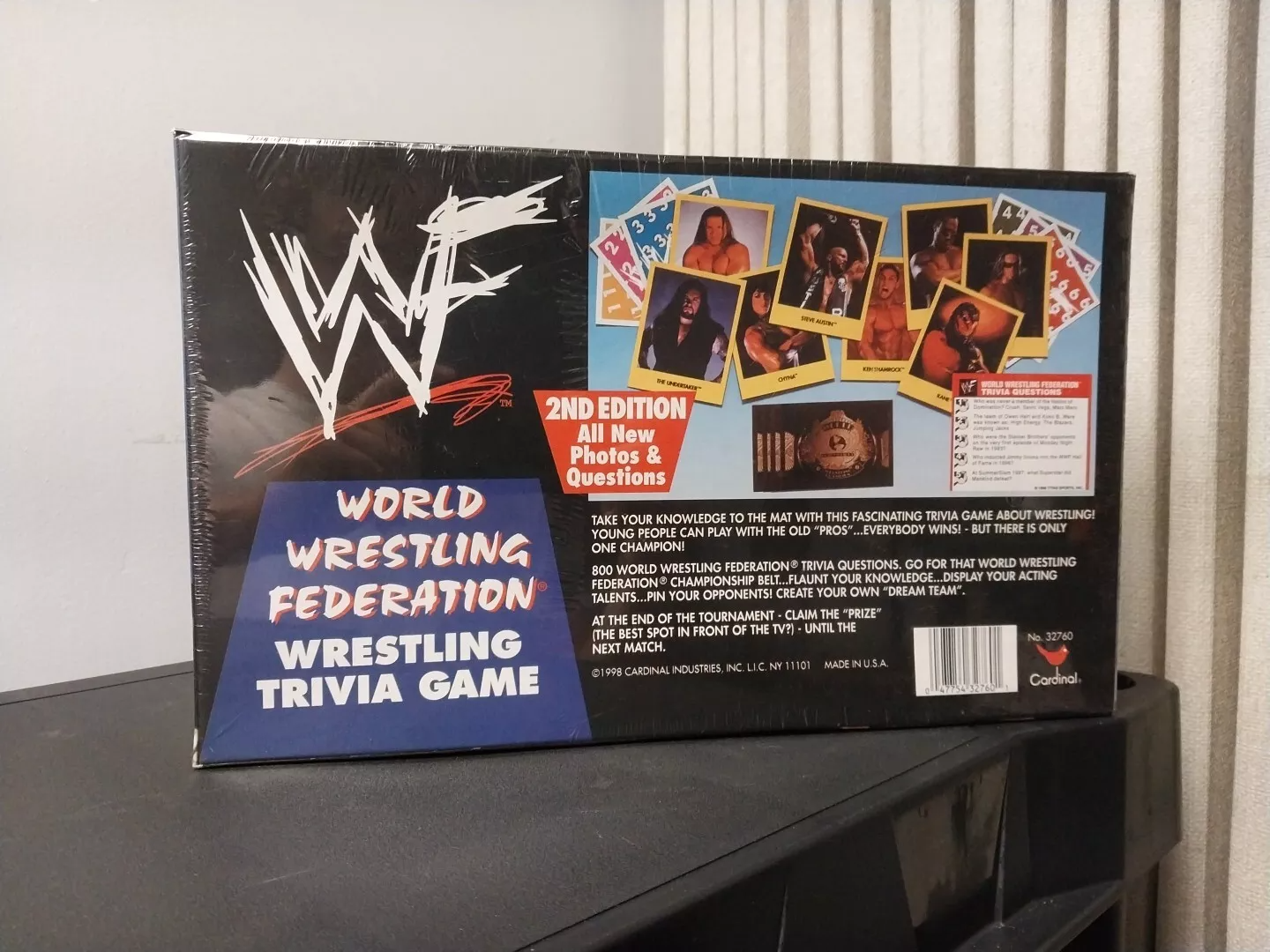 WWF World Wrestling Federation Trivia Game, 2nd Edition, 1998, Cardinal Games
